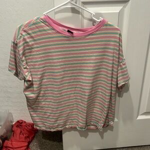 Striped color t shirt